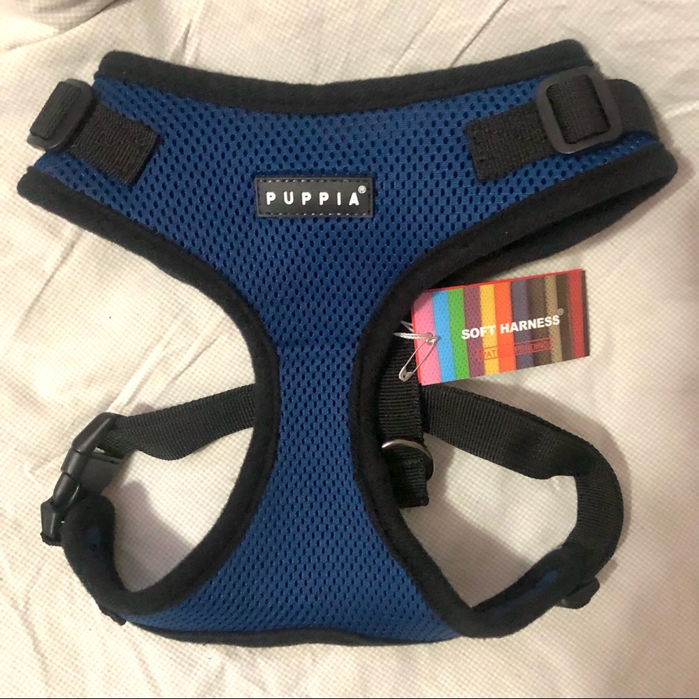 Blue Soft Dog Harness
